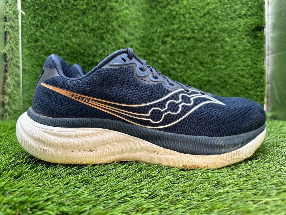 Saucony Ride 19 S21056-105 Athletic Sneaker Men's 11W Blue Mesh Sports Training